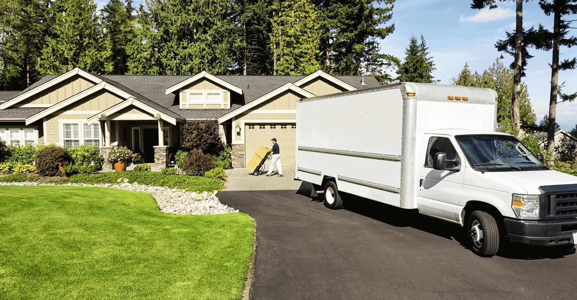 Moving Truck in front of home